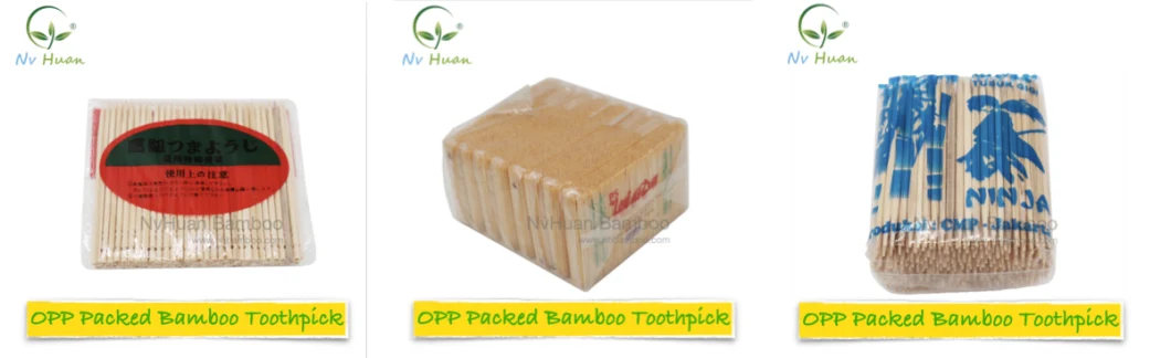 PLA Tableware Individual Paper Wrap Bamboo Toothpick